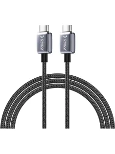 Кабель ORICO USB-C(m)/USB-C(m),480Мбит/с,PD 100Вт,2м ORICO-GQZB100-20-BK-BP