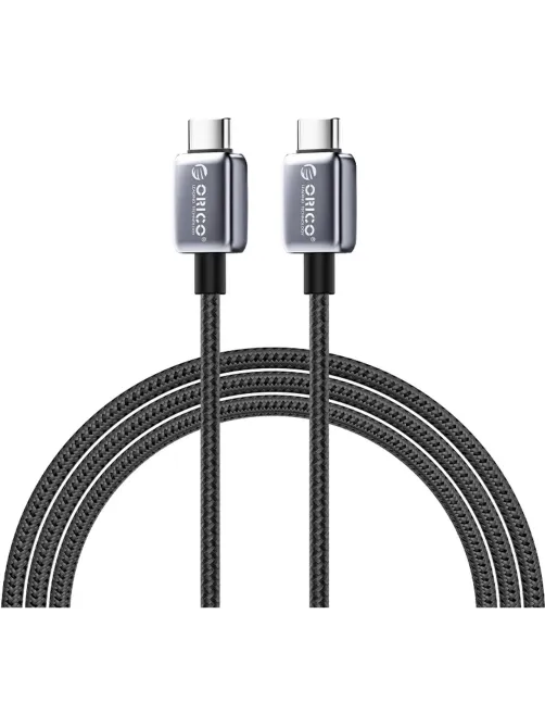 Кабель ORICO USB-C(m)/USB-C(m),480Мбит/с,PD 100Вт,2м ORICO-GQZB100-20-BK-BP