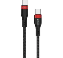 Кабель USB PERO DC-10 PD Type-C to Type-C, 5A, 100W, 1.5m, Black