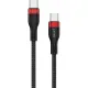 Кабель USB PERO DC-10 PD Type-C to Type-C, 5A, 100W, 1.5m, Black