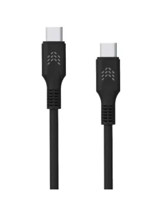 Кабель зарядный Rocket Flex TPE USB-C/USB-C 1 м, 60W, чер(RDC516BL01FL-CС)