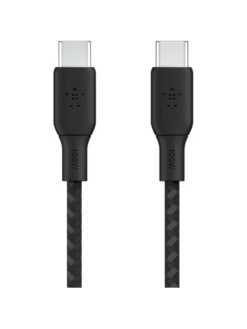 Кабель Belkin (CAB014BT3MBK)BoostCh.100W USB-C to USB-C 2.0 Braided 3м. чер