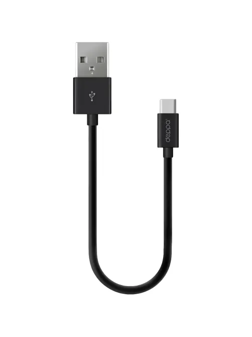 Кабель Deppa (72313)USB-A - USB-C, черный USB 2.0, 2.4A, 2м