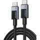Кабель UGREEN L524 (55765) USB-C to USB-C PD 3A 1м серый космос