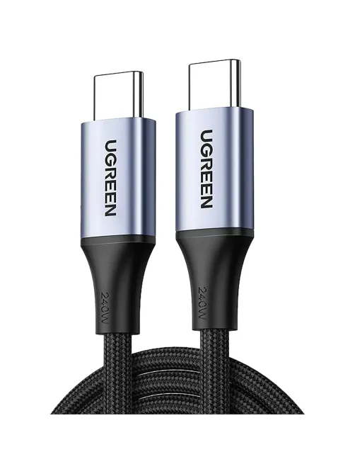 Кабель UGREEN US535 (15311) USB-C to USB-C 240WPD 1м. серый космос