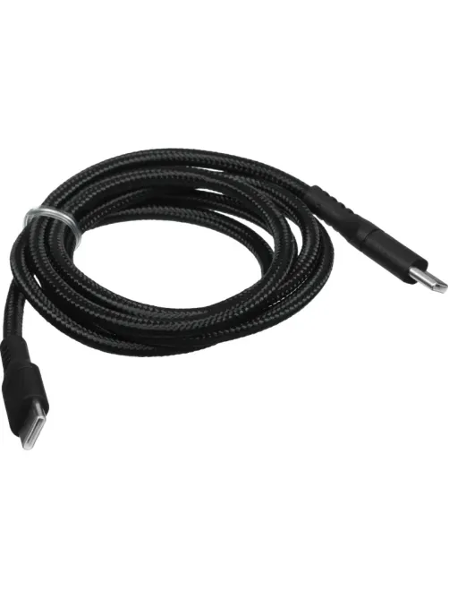 Кабель зарядный Rocket Contact ткан.оплётка USB-C/USB-C 1м(RDC512BL01CT-CC)