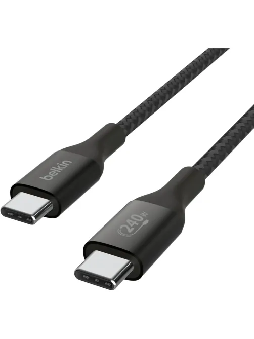 Кабель Belkin (CAB015bt1MBK)BoostCh.240W PD USB-C/USB-C Braided каб:1м.черн