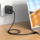 Кабель ACEFAST C6-01 USB-C, Lightning charging с цифровым дисплеем, черный