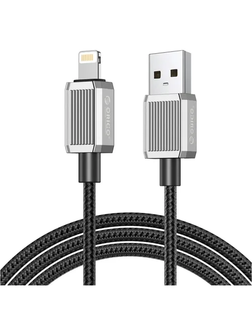 Кабель ORICO USB-A/Lightning, 5В/2,4А,1,5м,черн ORICO-GQZ12-15-BV-BP