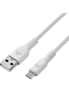 Кабель зарядный Rocket Flex оплётка TPE USB-A/USB-C 1м,бел(RDC508WH01FL-AC)