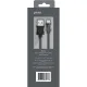Кабель PERO, DC-03, 8-pin Lightning, 2.4А, 1м,  черный