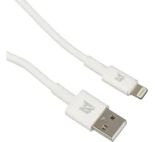 Кабель 2,4A, 1м, USB - Lightning, TPE, силикон, белый BT-JCBL-005/U28