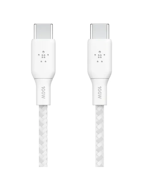 Кабель Belkin (CAB014BT2MWH)BoostCh.100W PD USB-C To USB-C 2м белый