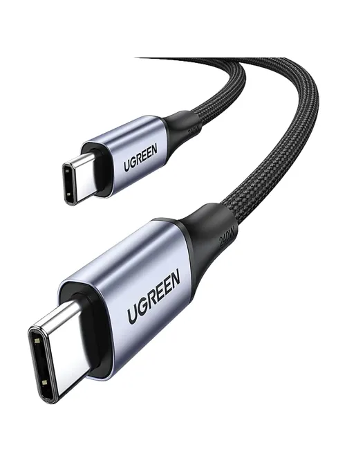 Кабель UGREEN US535 (15311) USB-C to USB-C 240WPD 1м. серый космос