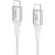 Кабель Belkin (CAB015bt1MWH)BoostCh.240W PD USB-C/USB-C Braided 1м бел