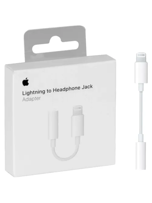 Адаптер Apple Lightning - 3.5 mm Headphone Jack Adapter, бел, MMX62ZM/A