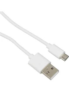 Кабель 2,4A, 1м, USB - Micro-USB, TPE, белый BT-JCBL-004/U152