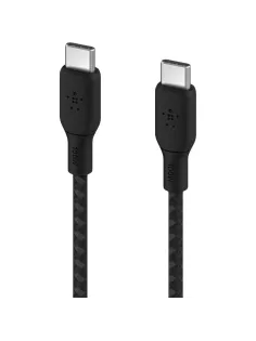 Кабель Belkin (CAB014BT3MBK)BoostCh.100W USB-C to USB-C 2.0 Braided 3м. чер