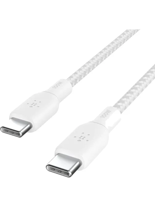 Кабель Belkin (CAB014BT2MWH)BoostCh.100W PD USB-C To USB-C 2м белый