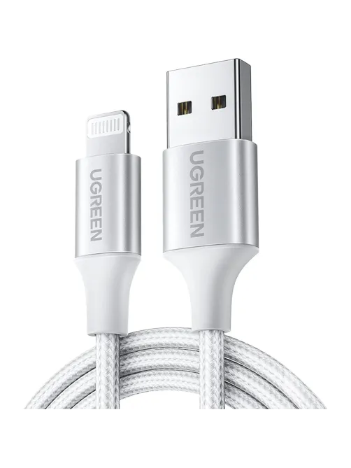 Кабель UGREEN для зарядки и передачи данных USB A 2.0 MFI, 1,5 м (60162)