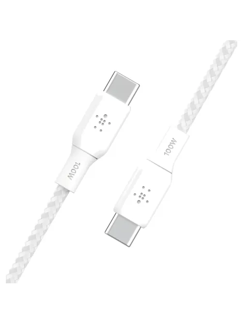 Кабель Belkin (CAB014BT2MWH)BoostCh.100W PD USB-C To USB-C 2м белый
