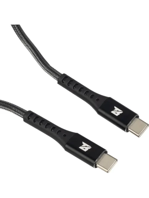 Кабель 60W, 3A, 1м, Type-C to Type-C,  нейл, черный BT-JCBL-010/U210CC