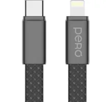Кабель PERO DC18 ULTIMATE USB-С to LIGHTNING, 27W, 3A, 1.5m, Black