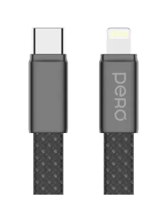 Кабель PERO DC18 ULTIMATE USB-С to LIGHTNING, 27W, 3A, 1.5m, Black