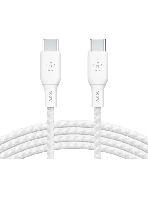 Кабель Belkin (CAB014BT2MWH)BoostCh.100W PD USB-C To USB-C 2м белый