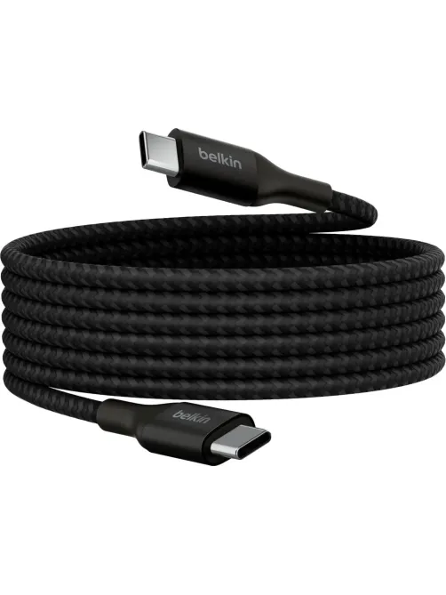 Кабель Belkin (CAB015bt2MBK)BoostCh.240W USB-C to USB-C Braided 2м. черный