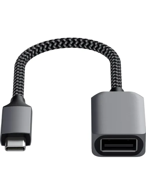 Кабель адаптер Satechi USB-C to USB 3.0. Цвет серый космос