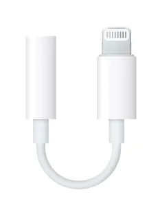Адаптер Apple Lightning - 3.5 mm Headphone Jack Adapter, бел, MMX62ZM/A
