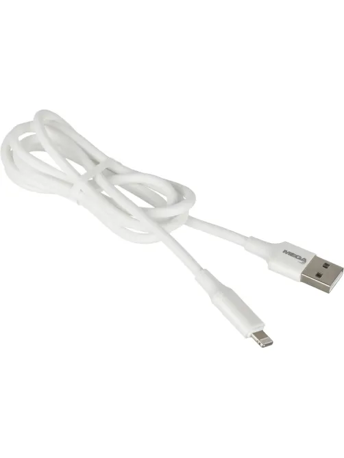 Кабель 2,4A, 1м, USB - Lightning, TPE, силикон, белый BT-JCBL-005/U28