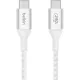 Кабель Belkin (CAB015bt2MWH)BoostCh.240W USB-C to USB-C Braided 2м белый