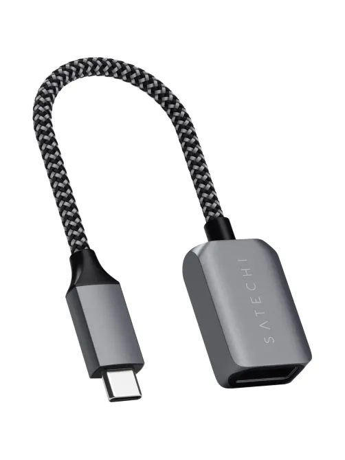 Кабель адаптер Satechi USB-C to USB 3.0. Цвет серый космос