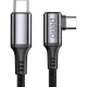 Кабель PERO DC12 ULTIMATE PD Type-C to Type-C, угловой, 60W, 1.5m, Black