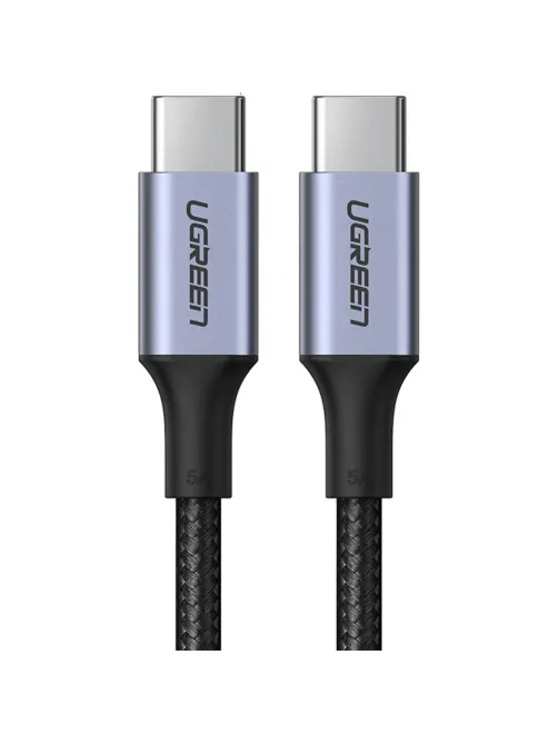 Кабель UGREEN USB C PD 100 Вт, в оплетке, черный. 1м (70427)