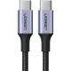 Кабель UGREEN USB C PD 100 Вт, в оплетке, черный. 1м (70427)
