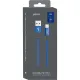 Кабель USB PERO DC-02 Type-C, 3А, 1м, синий