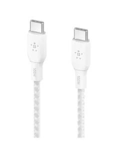 Кабель Belkin (CAB014BT2MWH)BoostCh.100W PD USB-C To USB-C 2м белый