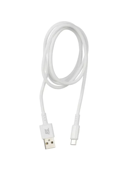 Кабель 2,4A, 1м, USB - Micro-USB, TPE, силикон, белый BT-JCBL-007/U28