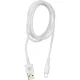 Кабель 2,4A, 1м, USB - Micro-USB, TPE, силикон, белый BT-JCBL-007/U28