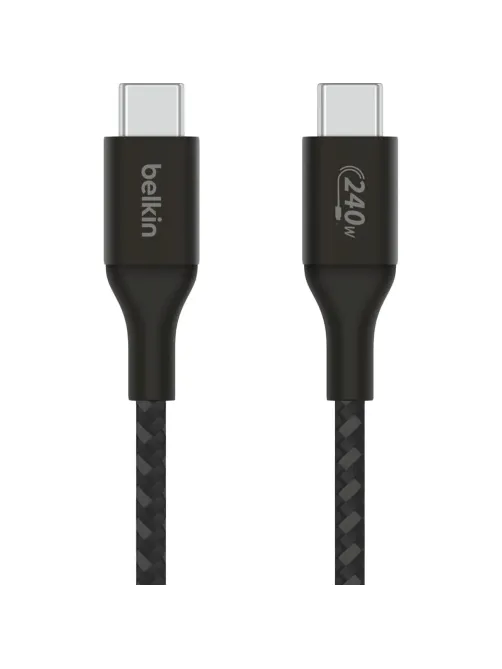 Кабель Belkin (CAB015bt2MBK)BoostCh.240W USB-C to USB-C Braided 2м. черный