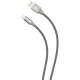 Кабель USB PERO DC-02 Type-C, 3А, 1м, серый