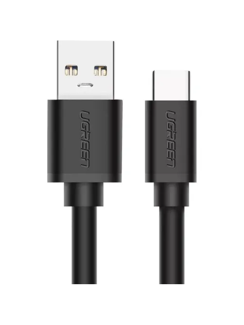 Кабель UGREEN US184 (20882)USB A Male to Type C Male Nickel Plating 1м черн
