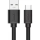 Кабель UGREEN US184 (20882)USB A Male to Type C Male Nickel Plating 1м черн