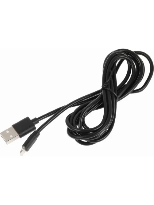Кабель PERO DC-03 USB-A to Lightning, 2.4 А, 2м, черный