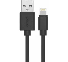 Кабель PERO DC-03 USB-A to Lightning, 2.4 А, 2м, черный