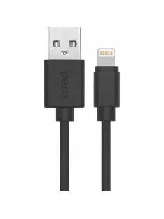 Кабель PERO DC-03 USB-A to Lightning, 2.4 А, 2м, черный