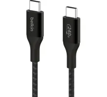 Кабель Belkin (CAB015bt2MBK)BoostCh.240W USB-C to USB-C Braided 2м. черный